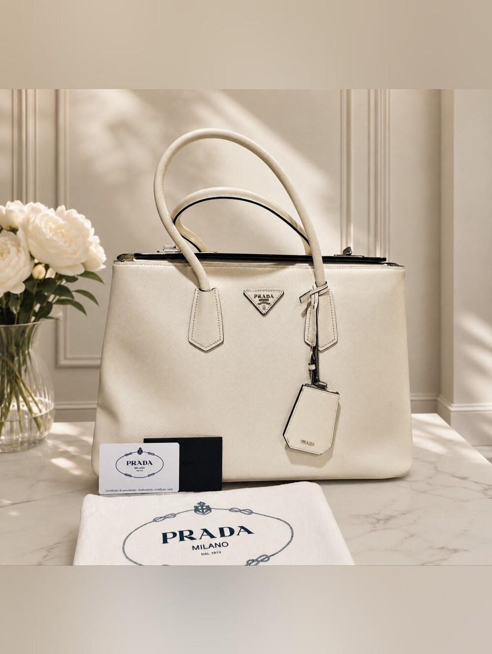 Prada Saffiano Leather Satchel